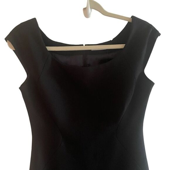New T Tahari Black Pepita Sleeveless Dress Short Mini Office Wear Size 4 Small - Picture 3 of 5